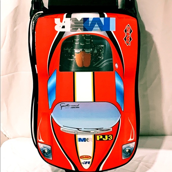 Kids F1 Racecar Travel Carry On Luggage With Roller Wheels